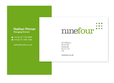 nine four business card