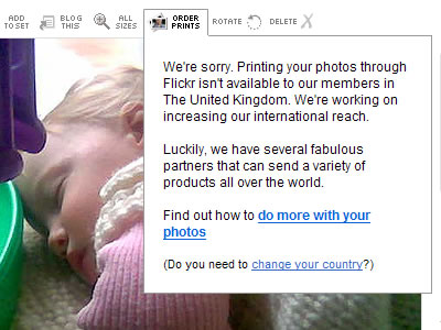 Ordering prints on Flickr
