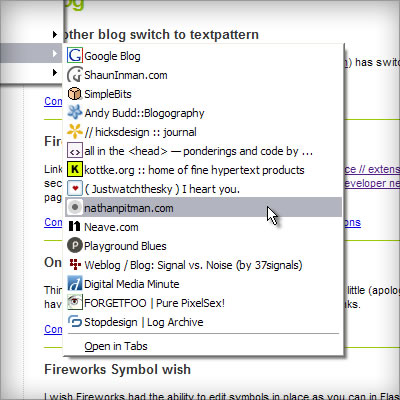 All the best blogs have favicons