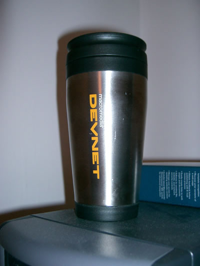 Macromedia Devnet Travel Mug