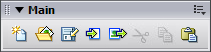 Snazzy new Fireworks Main Toolbar