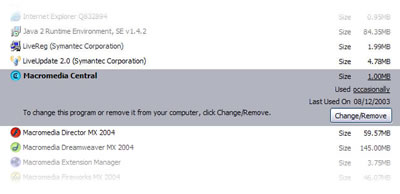Central, only used occassionaly