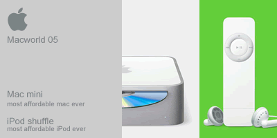 Macworld 05 - Mac mini, iPod shuffle